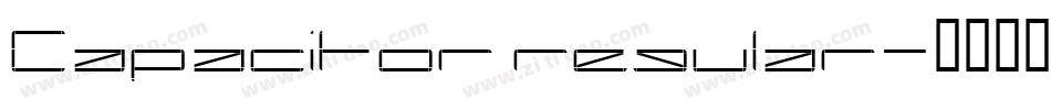 Capacitor regular字体转换